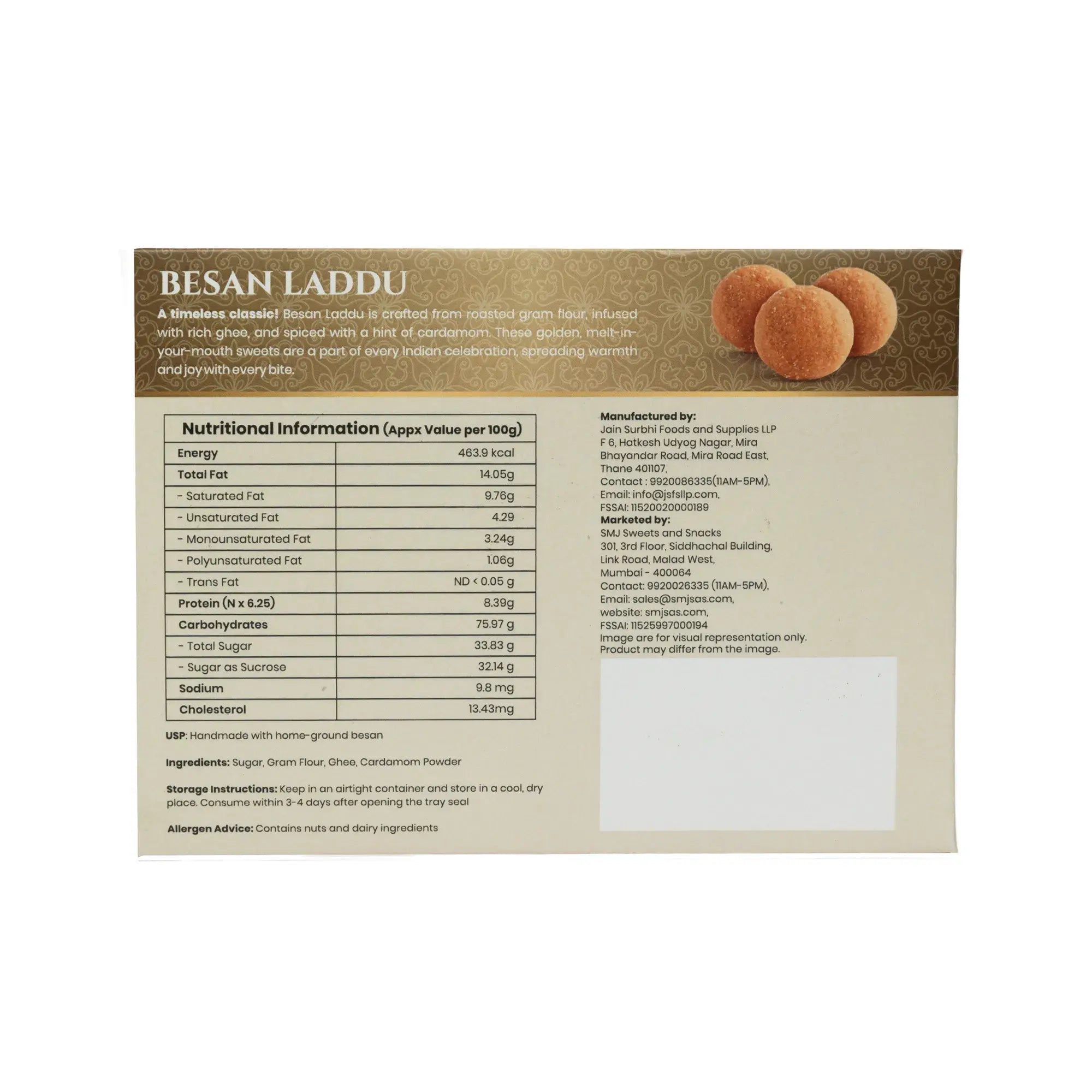 Besan Laddu – Authentic Indian Sweets | Made with Home-Ground Gram Flour & Pure Ghee | Traditional Mithai | Perfect for Festivals & Gifting