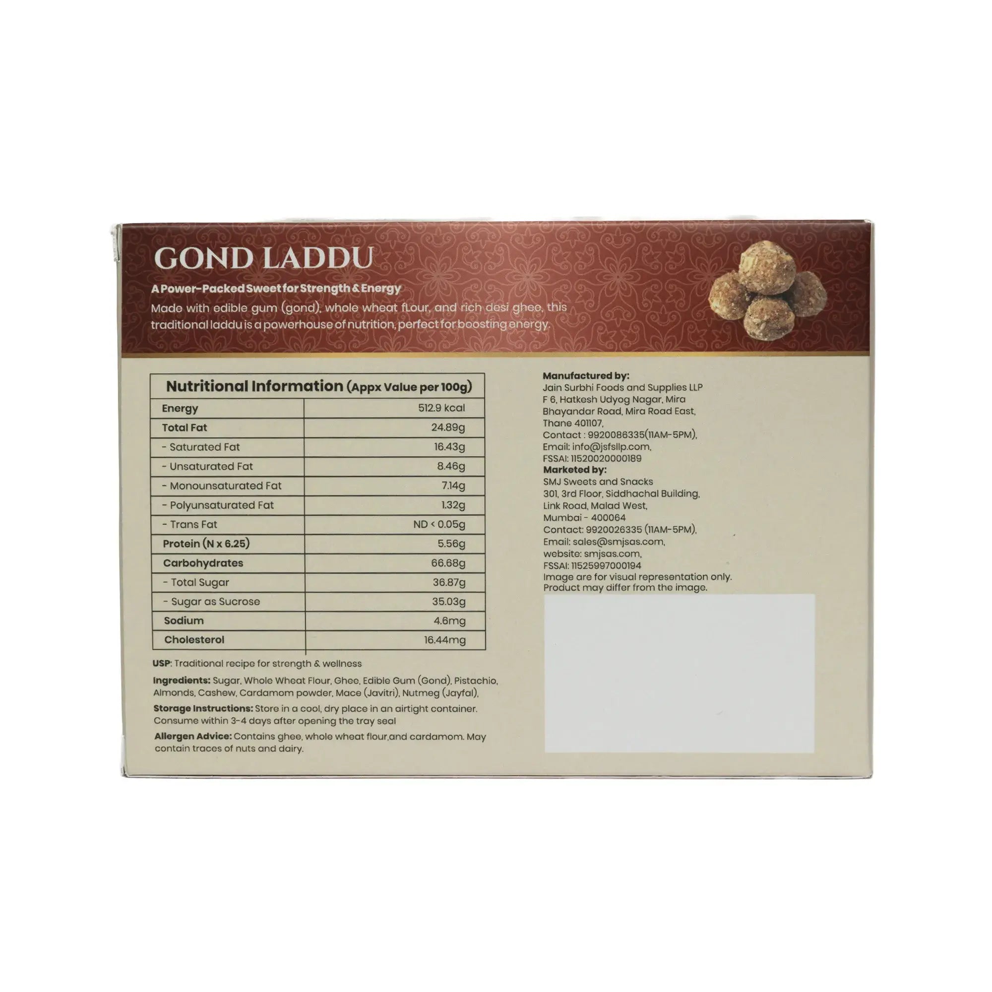 Gond Laddu – Authentic Indian Sweets | Made with Whole Wheat Flour & Edible Gum | Traditional Mithai | Perfect for Festivals & Gifting