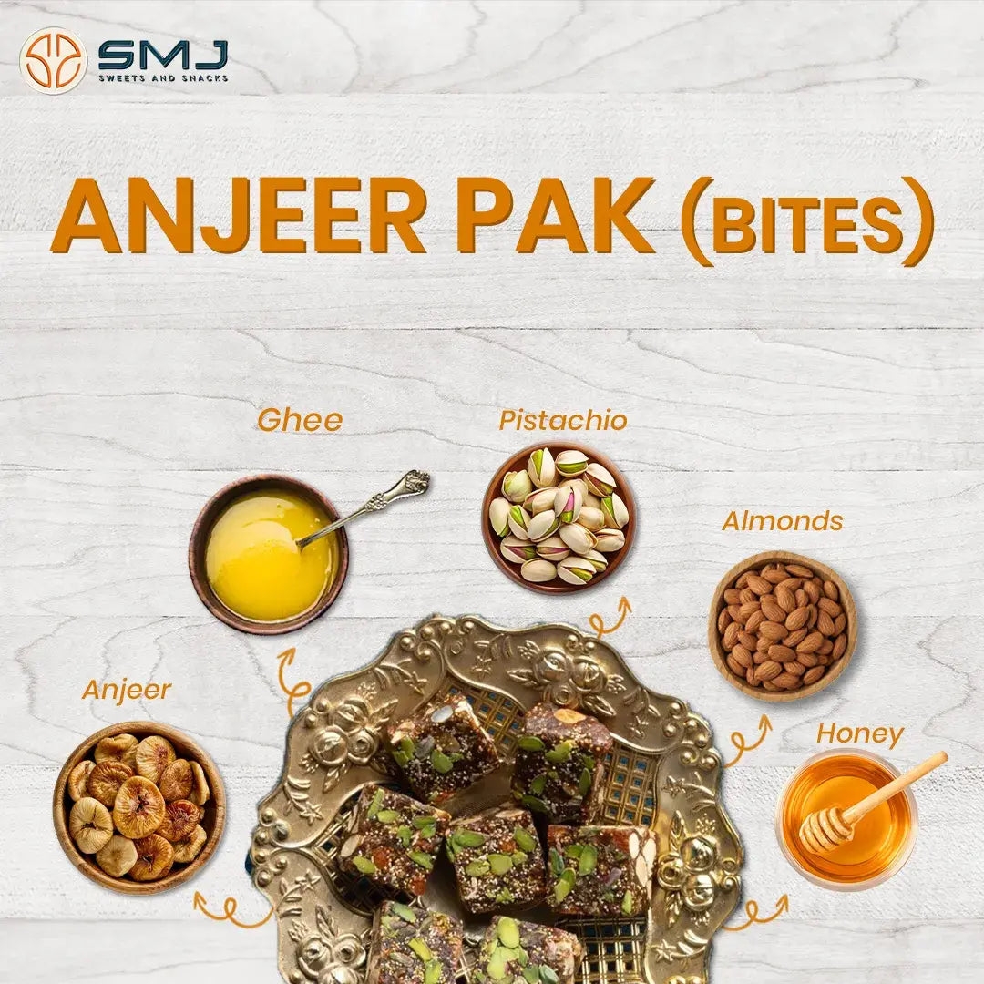 Anjeer Pak (Bites) – Healthy Indian Sweets | Made with Pure Figs & Nuts | No Added Sugar | Naturally Sweetened | Ideal for Festivals & Gifting